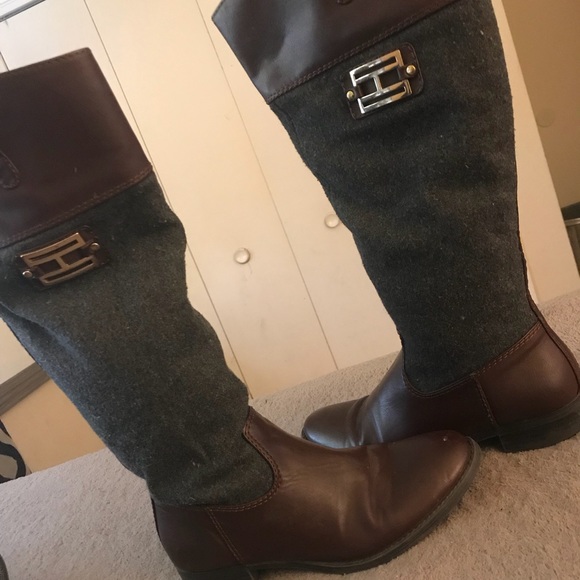 tommy hilfiger knee boots